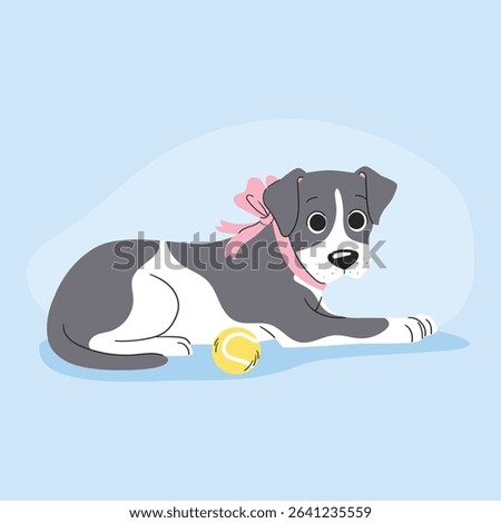 hand drawn pitbull vector design.