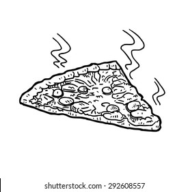 hand drawn pizza