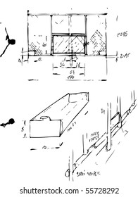 hand drawn plans