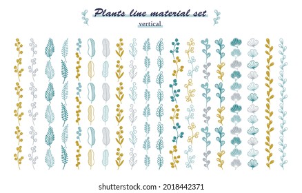 conjunto de materiales vegetales extraídos a mano