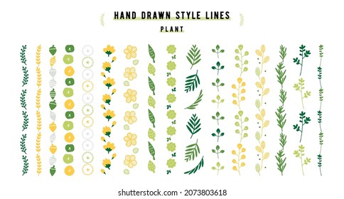conjunto de materiales vegetales extraídos a mano