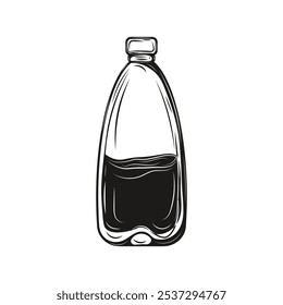 Hand Drawn Plastic Bottle Illustration - 04