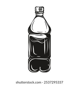 Hand Drawn Plastic Bottle Illustration - 02