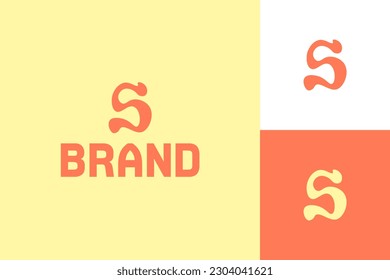 Plantilla de logotipo para vectores de la letra inicial de tambor dibujada a mano
