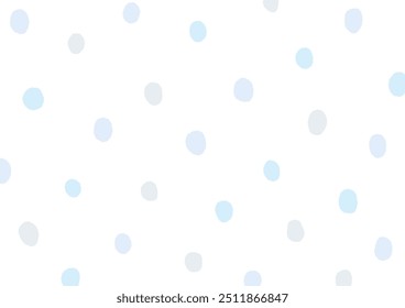 Fondo de lunares dibujado a mano, Ilustración vectorial