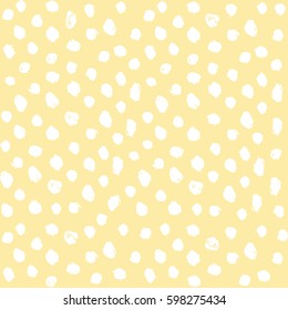 Fondo de textura de patrón de diseño de lunares dibujado a mano