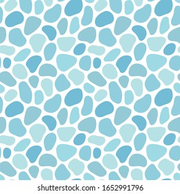Patrón sin fisuras de polka dibujado a mano. Papel tapiz de guijarros geométricos aleatorios. Sencillo fondo de piedras. Diseño para tela, papel de envolver. Ilustración del vector