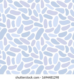 Patrón sin fisuras de polka dibujado a mano. Papel tapiz de guijarros geométricos aleatorios. Sencillo fondo de piedras. Diseño para tela, papel de envolver. Ilustración del vector