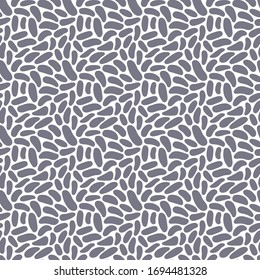 Patrón sin fisuras de polka dibujado a mano. Papel tapiz de guijarros geométricos aleatorios. Sencillo fondo de piedras. Diseño para tela, papel de envolver. Ilustración del vector