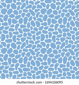 Patrón sin fisuras de polka dibujado a mano. Papel tapiz de guijarros geométricos aleatorios. Sencillo fondo de piedras. Diseño para tela, papel de envolver. Ilustración del vector