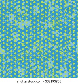 Hand drawn polka dot seamless pattern. Rustic seamless patterns in naive style