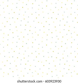 hand drawn polka dot seamless pattern