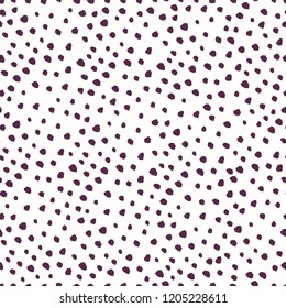 Los puntos de polka dibujados a mano son un patrón sin fisuras.