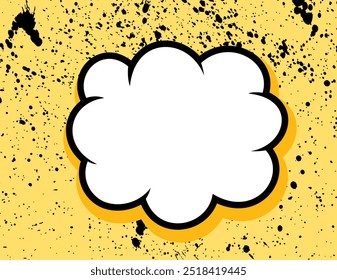 Handgezeichnet mit Pop-Art-Comic-Hintergrund . Vektorgrafik.