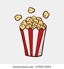 Hand Drawn Popcorn Box