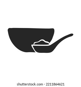 Hand Drawn Porridge Bowl Vector Illustration