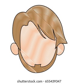 hand drawn portrait man face