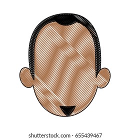 hand drawn portrait man face