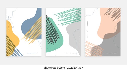 hand drawn poster design in contemporary style 