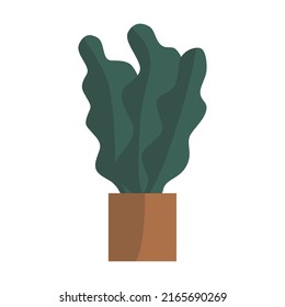 Vector plano de la planta de poción dibujado a mano. Ilustración de plantas aisladas en fondo blanco.