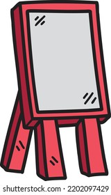 Hand Drawn presentation board illustration isolated on background