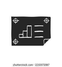Hand drawn Printing proof vector illustration