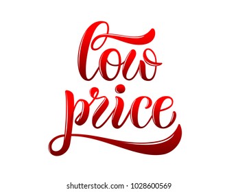 Hand drawn promotional design for banner on website, clothes store. Drawn art sign.  