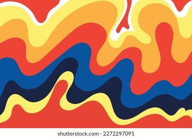 Hand drawn psychedelic colorful background