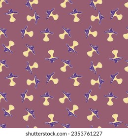 Hand drawn psychedelic mushrooms seamless pattern. Magical fly agaric wallpaper. Design for printing, textile, fabric, fashion, interior, wrapping paper. Vector illustration