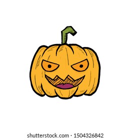 hand drawn pumkin vector eps 10