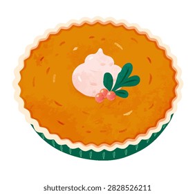 Hand Drawn Pumpkin Pie