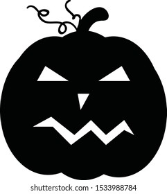 Hand Drawn Pumpkin Vector - Halloween face pumpkin design
