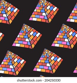Hand drawn pyramid illustration
