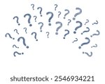 Hand Drawn Question Mark Doodle Symbol Background Vector Illustration