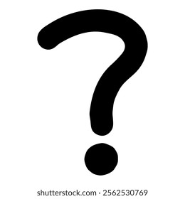 Hand drawn question mark illustration