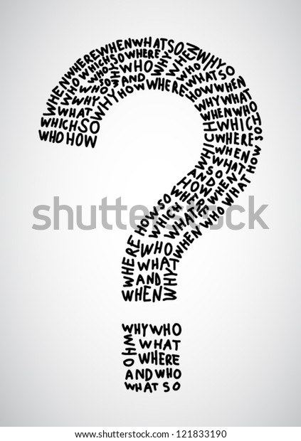 Hand Drawn Question Mark Made Question Stock Vector (Royalty Free ...