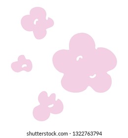 hand drawn quirky cartoon clouds