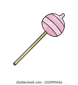 hand drawn quirky cartoon lolipop