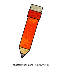 hand drawn quirky cartoon pencil