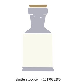 hand drawn quirky cartoon potion bottle
