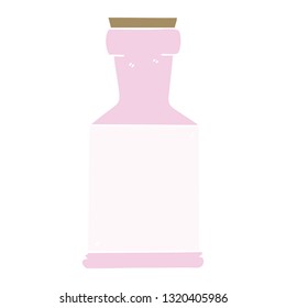 hand drawn quirky cartoon potion bottle