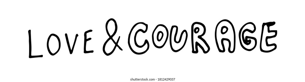 Cita hecha a mano sobre el amor. Texto manuscrito aislado en fondo blanco. Composición de las letras para la tarjeta de saludo o afiche del día de San Valentín