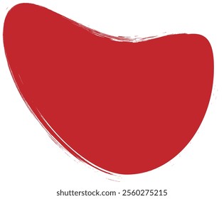 Hand drawn quote poster, red doodle