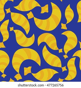 Hand drawn raccoon seamless pattern. Vector illustration.