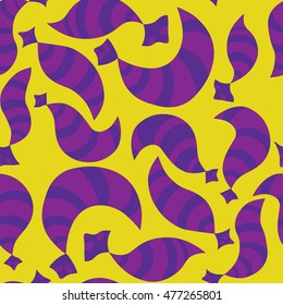 Hand drawn raccoon seamless pattern. Vector illustration.