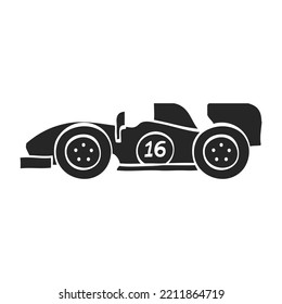 Hand drawn Race car vector illustration