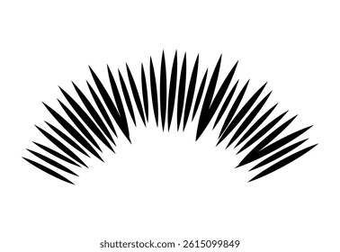 Hand drawn radial line effect material