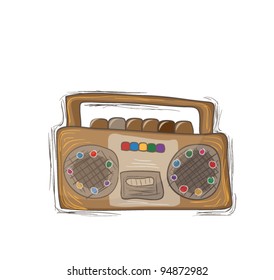 Hand drawn radio