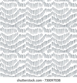 hand drawn rain seamless vector pattern