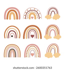 Hand Drawn Rainbow Vector Illustration